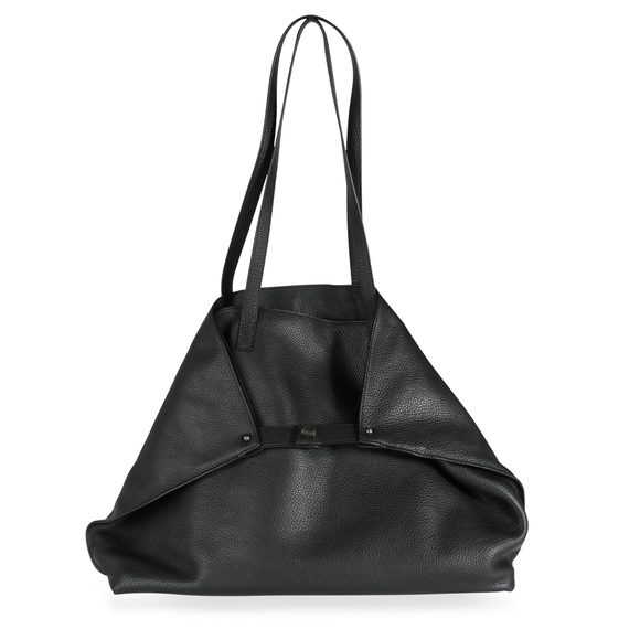 Akris Handbags - Akris Black Soft Leather Medium Ai Shoulder Bag